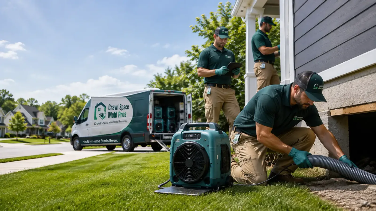 Crawl Space Mold Removal in Iola, WI